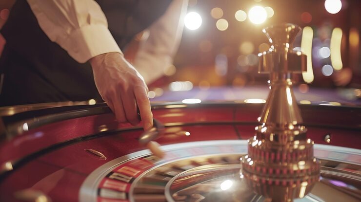 Four players arranging cards at a live Capsa Banting table on nanastogel